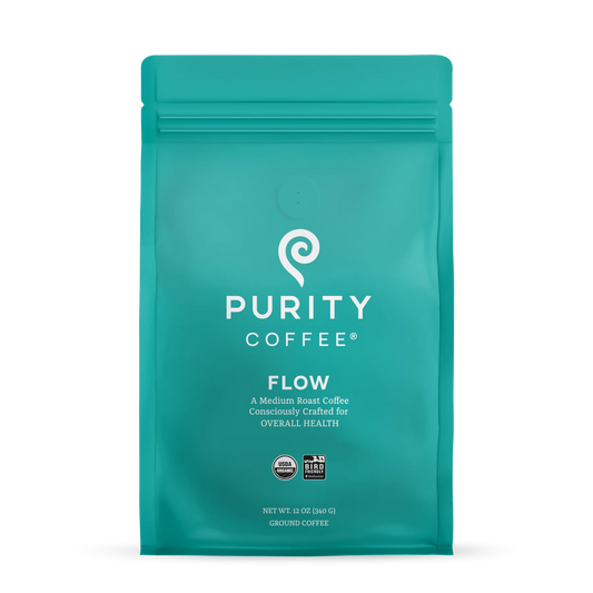 🌊 FLOW – Purity Coffee  Smooth • Balanced • Everyday Energy